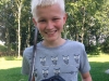 Fjerde generation, 14-årige Michael Binnerup med oldefaderens sabel
