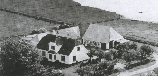 Egon Møller Nielsens hjem i Boden 15, Øland, tæt ved fjorden.