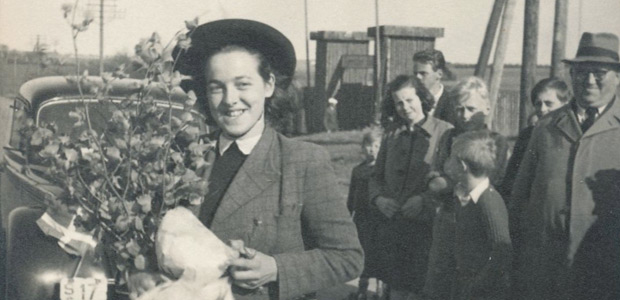 Karen Ruges hjemkomst til Fjerritslev 7. maj 1945.